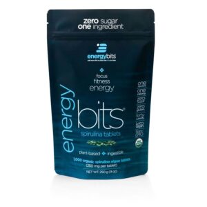 ENERGYbits® Spirulina Tablets - Bag of 1,000 Tablets 250 Grams