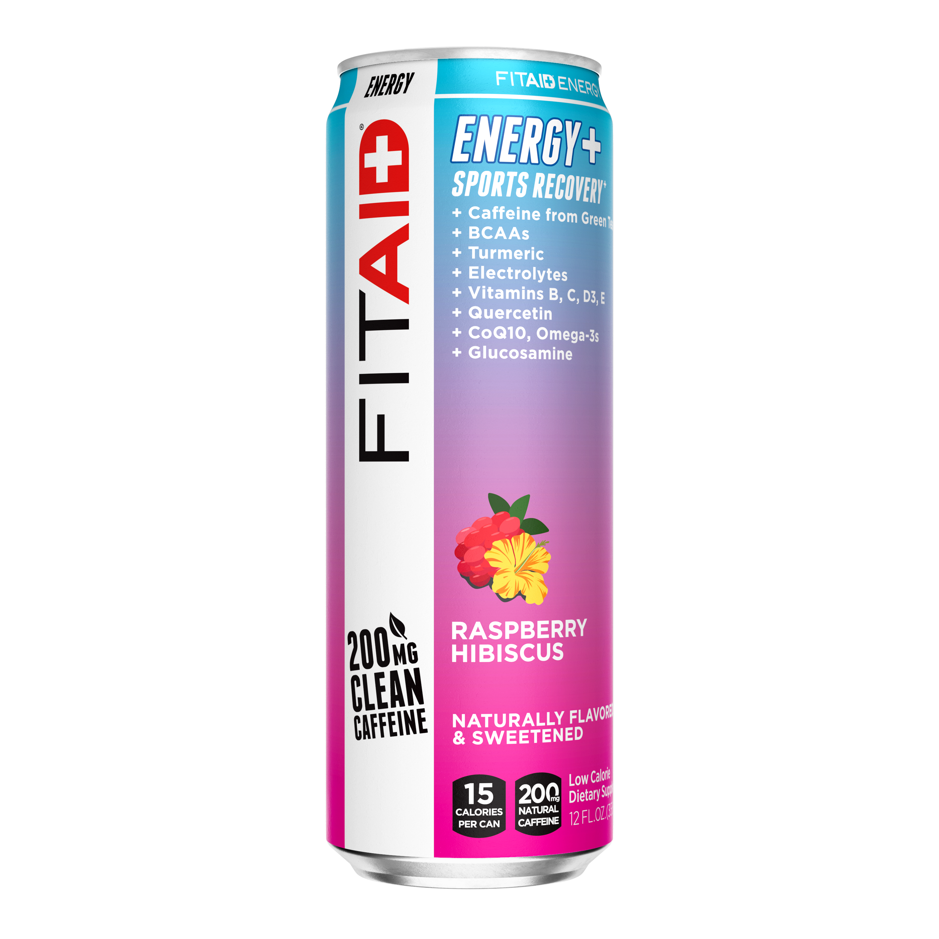For total sports recovery, enjoy FITAID Energy, made with 200mg of clean caffeine from green tea. Energy+ Sports Recovery.