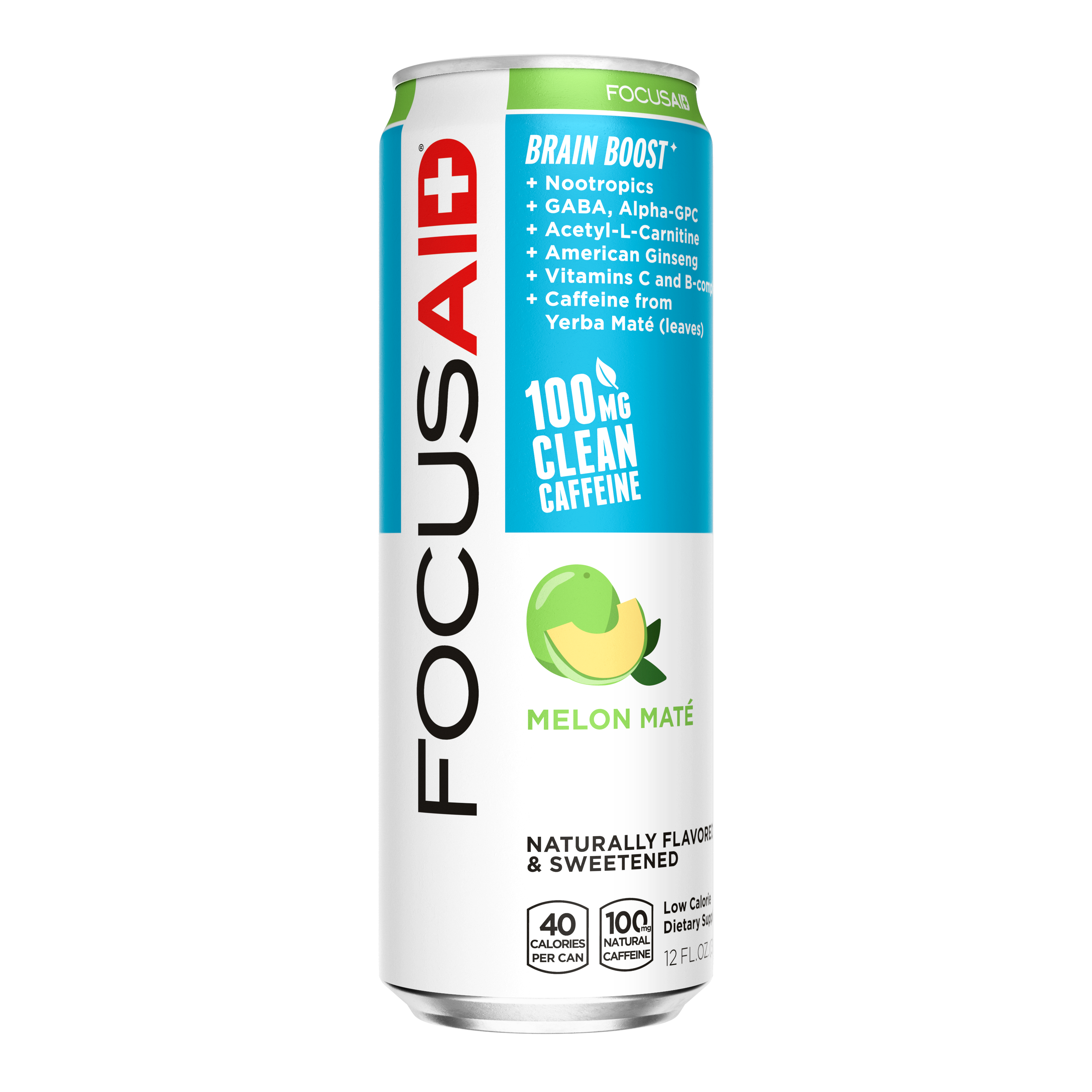 The FOCUSAID Energy Blend provides clean nourishment for your brain to help you focus and stay on task, with 100mg of natural caffeine from Green Tea & Yerba Mate.